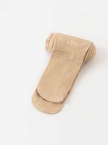 1pc Girl, Kids, Baby Skin/Beige/Khaki Solid Color Tight Leggings, Dance Stockings, Footless Tights, Patterned, Cartoon Footprint Design, Thin, Elastic, Footed Pantyhose, Casual For Everyday, Skinny Pants, Dance Pants In Cute College Style, Regular For Spring/Summer, Durable Tights, Suitable For Students Daily Occasions, Matching Skirts/Shorts/Shoes, Back To School Season, Student Wear, New Semester, Classroom