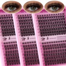 Natural Soft Curl DIY 192pcs Single Strand Eyelash Extensions 10/12/14mm Mixed 0.07mm C Ultra Lightweight 10 Rows 192pcs/Tray C Curl Fairy/Fish Tail False Eyelashes Suitable For Thin, Waterproof Mink Fiber Single Clusters 3D Effect False Eyelashes Suitable For Natural, Dramatic, Everyday Makeup, Animation Live Shows Eyelashes, Full Makeup And Daily Wear, Portable For Daily Use Or Going Out
