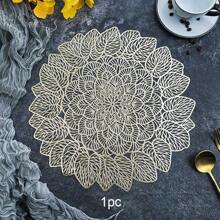 1 件/4 件/6 件西瓜叶厚不对称圆形餐垫，耐热防滑，适用于家庭厨房、酒店、餐厅和任何场合 - 圓形西瓜葉餐墊 - 查看 16