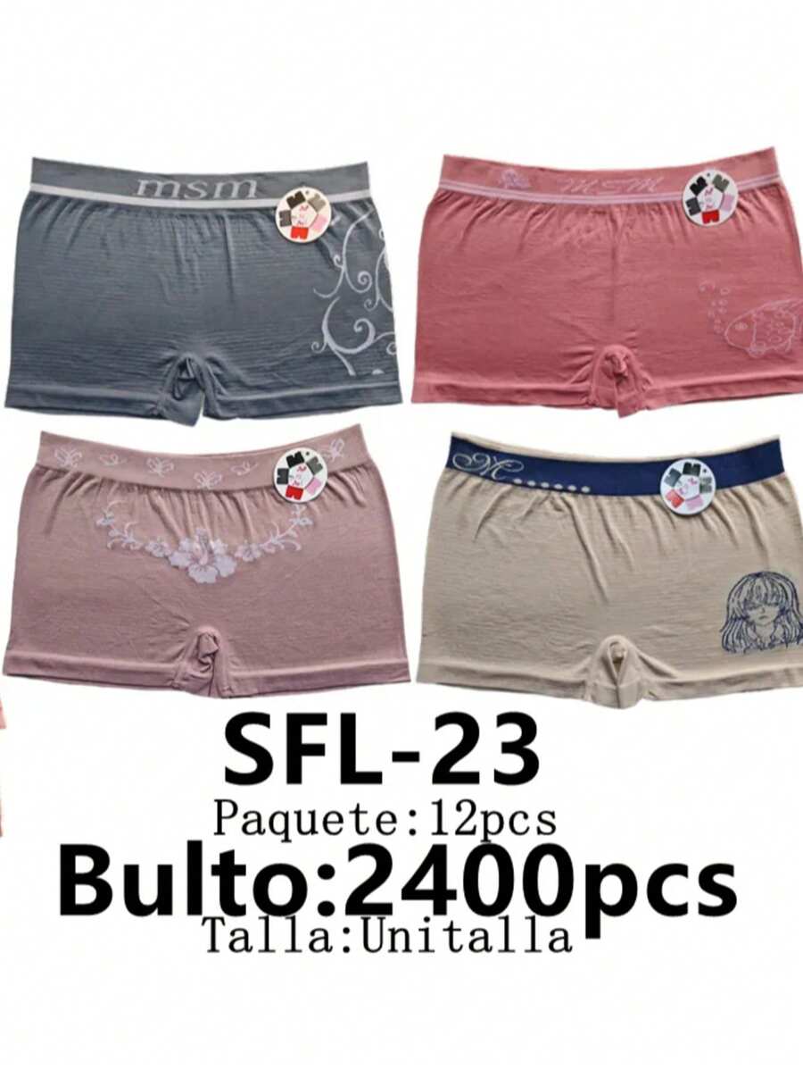 Calzoncillos tipo bóxer para mujer - Multicolor - Ver 1