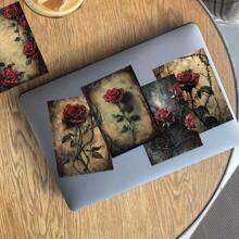 20sheets Thorny Bloody Rose -Etori Material Paper Dancing In The Dark Series Retro Dark Style Theme Handbook Decorative Base, Non-Sticky Material Decorative Paper