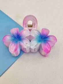 Double-Paired Flossom Clip Candy Gradient Color Flower Hairpin Female Hair Accessories Headdress