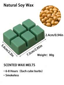 8 Types Of Scented Wax Blocks,(3 Oz) Assorted Wax Warmer Cubes,Plant Essential Oil Aromatherapy Wax Block,Soy Scented Wax Melts For Wax Warmers,Wedding
