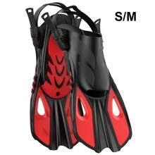 Snorkel Fins Swimming Flippers Adjustable Buckles Short Silicone Scuba Diving Shoes Open Heel Travel Size Adult Men Women - Multicolor - View 16