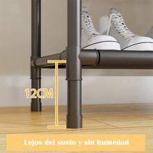 Stylish Black Metal Clothes Rack, 360 Degree Rotation, Indoor Free Standing Clothes Rack, Multifunctional Bedroom Coat Rack, Hat Stand, Balcony Drying Rail, No Edge Paint, Random Printing - 黑色 - 查看 4