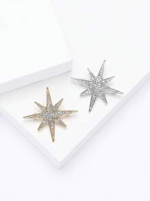 Broche de estrella con rhinestones de moda para mujeres, accesorio de alfiler para vestidos, trajes, fiestas, banquetes y regalos