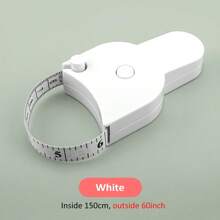 150cm/60inch Double-Sided Retractable Soft Leather Body Measuring Tape For Fitness Management, Waist & Hip Circumference Measurement