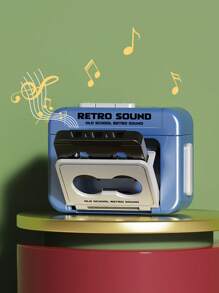 Llavero con reproductor de cassette retro, llavero creativo de mini-grabadora de cinta, llavero portátil con reproductor de casete vintage con tres canciones en chino, colgante con caja de música y tema de audio, regalo creativo pequeño y no metálico para mujeres - Multicolor - Ver 3