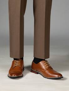 Men's Classic Oxford Shoes Formal Wingtip Lace Up Dress Shoes For Wedding Business Party Banquet Office