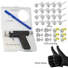 Ear Piercing Gun Kit,Ear Nose Navel Body Hole Piercing Machine, Professional Tool For Salon Home Use - Color Mixing - View 9