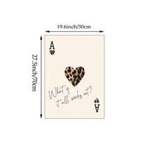 1/3 piezas de arte de pared con impresión en lienzo de estampado de leopardo/guepardo neutro, decoración vintage para dormitorio, sala de estar u oficina, póster chic y contemporáneo, arte de pared de bola 8 de suerte, regalo para ella, sin marco