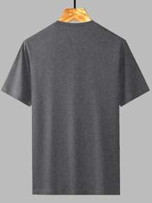 Áo thun nữ cỡ lớn Howell thời trang với họa tiết Soul Train, áo thun cổ tròn tay ngắn nhiều màu sắc, kiểu dáng thường ngày, thích hợp cho mùa hè. - Màu xám đen - Xem 2