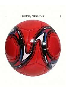 3# 2.7 毫米厚防爆室内/室外足球，适用于比赛和训练 - 紅色 - 查看 5