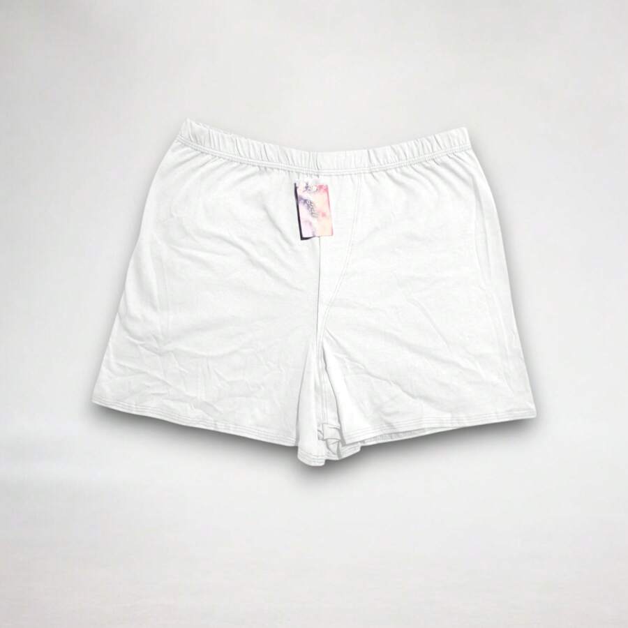 Canção Underwear Men's Sleepwear Pajamas Cotton Plain Colors Comfortable Sleepwear Shorts - 白色 - 查看 1