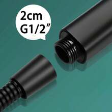 IOUHAPPY 1个塑料环高压淋浴喷头，手持式淋浴喷头，黑色/银色/灰色淋浴浴缸喷头，浴室用品，浴室配件，浴室工具 - 彩色 - 查看 12