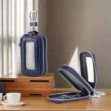 1pc Universal Double-Layer Car Key Fob Case, Car Smart Key Fob Holder For Remote Key Fob, Elegant Key Fob Holder For Enhanced Remote Key Security - one-size - View 8