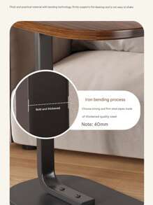 Super life Modern Simple Round Side Table With C-Shaped Frame, Small Coffee Decorative Table For Small Space In Living Room Bedroom - Rectangular Desktop - View 9