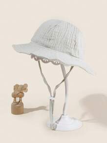 1 件装幼儿夏季透气太阳帽，6-15 个月儿童轻便渔夫帽户外防晒