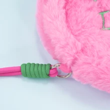 Miniso Túi xách đeo chéo họa tiết bánh - Hồng - Xem 10