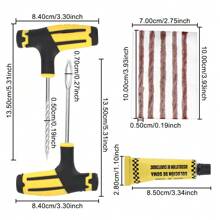 Tire Repair Kit Studding Tool Set Auto Bike Tubeless Tire Cement Tool Practical Hand Tools Car Tire Repair Tool Car Accessories - Yellow - View 4