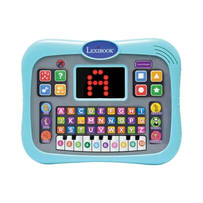 ABC Bilingual Talking Educational Tablet With Touch Panel And LED Display To Illustrate Interactions With The Game In English And Spanish
