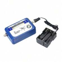 A DVB - T Digital Satellite Signal Finder Meter. It Is Used In Aerial Terrestrial TV Antenna Systems And Comes With A Compass. It Helps To Optimize TV Reception. - Blue - View 2