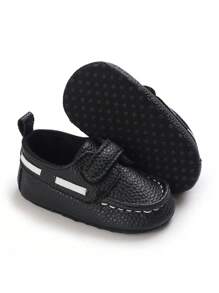 Infant Casual Soft Sole Classic Leather Shoes, Fashionable For Spring & Autumn - Black - View 4