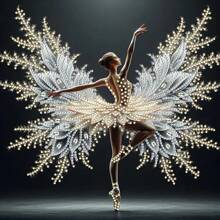Ballet Dancer Diamond Painting Kit For Adults Beginners, People Theme, Wall & Countertop Decor For Living Room, Bedroom, Study