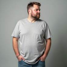 Kit 03 Men's Plus Size Basic Plain T-Shirt 100% Cotton Short Sleeve - Burgundy - View 3