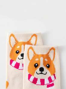 1 زوج/5 أزواج/10 أزواج/15 زوج من جوارب قصيرة متوسطة الارتفاع من القطن المتنفس بتصميمات قلوب ونقاط ملونة جذابة للكلاب والقطط، مناسبة للارتداء اليومي - متعدد الألوان - مشاهدة 8