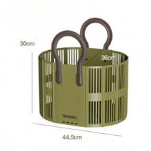 Cestino per biancheria in plastica pieghevole con manico, cesto portabiancheria grande e pieghevole, facile da trasportare, contenitore per rifiuti salvaspazio per lavanderia, camera da letto, dormitorio, camper - Multicolore - Visualizzare 12