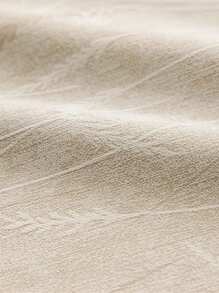 1pc French Cream Jacquard Chenille Curtain, Blackout, Dust-Proof And Thermal Insulation For Living Room And Bedroom