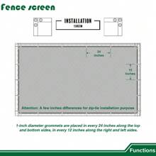 4' 5' 6' 8' Tall Outdoor Fence Privacy Screen Shade Cover Windscreen Mesh Garden