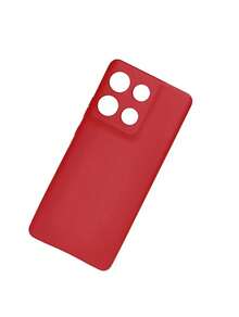 MJ Capas - Velvety Silicone Cell Phone Case For Moto G15 - Red - View 3