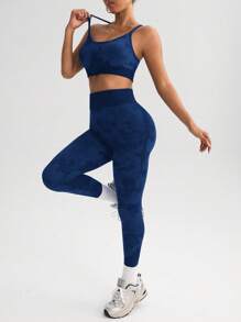 女士豹纹瑜伽服