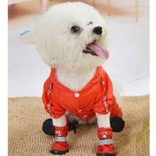 1 zestaw 4 losowych kolorów, wodoodporne buty dla psa, szczenię, golden retriever, odblaskowe ochraniacze na buty, Teddy, szczeniak, Bichon Frise, małe i średnie psy, domowe kalosze - 3 - Zobacz 6