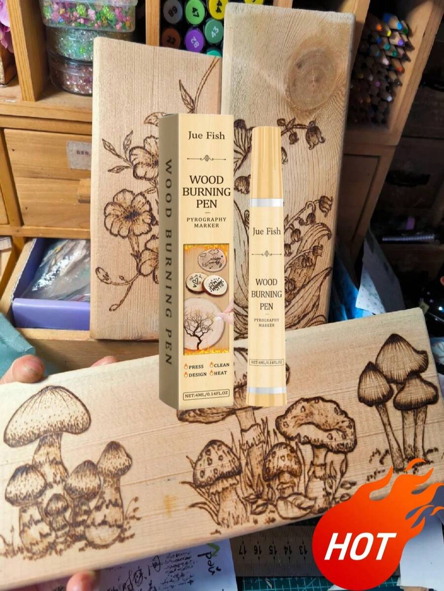 Woodburning Pens, Wooden Coasters & Leather Craft DIY Design Burning Tools, Can Meet Different Painting Needs. Suitable For School, Home, Studio Etc. Help Woodworkers DIY, Enhance Personalized Works, Easily Draw Cute Patterns, Making Woodworking Creation More Interesting And Personalized.