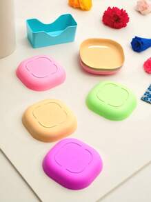 1 Set (10 piezas de color aleatorio) Cuencos de plástico de color caramelo como regalo para amantes de gatos/perros y mamás de gatos/perros. Cuencos de comida para amantes de gatos/perros y mamás de gatos/perros, pequeños artículos para alimentación de mascotas.