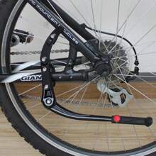 Soporte de aluminio para bicicleta de carretera MTB, soporte ajustable para bicicleta de montaña 24/26/27.5/29/700C, soporte lateral trasero - Negro - Ver 5