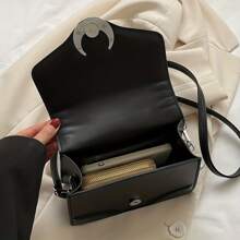 New Fashion Small Shoulder Bag For Women, Korean Version Stylish Versatile Cross-Body Square Bag, Spring/Summer 2025 - Black - View 4