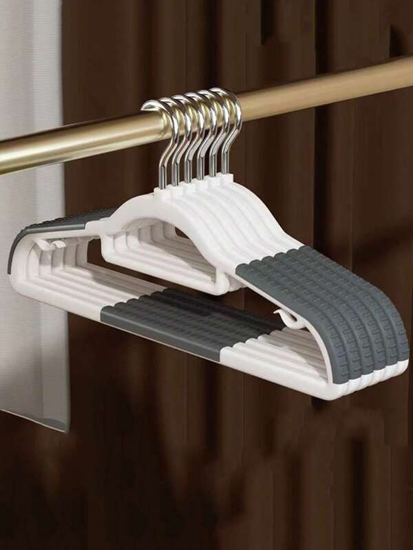1 pieza/5 piezas Pinzas para perchas de ropa que no dejan marcas, perchas para secar la ropa que evitan los pliegues en los hombros, pinzas colgantes antideslizantes para el armario, adecuadas para el hogar, dormitorio, hotel