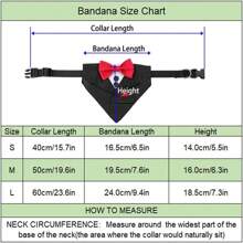 1 件时尚宠物项圈，配有耀眼的蝴蝶结领结，时尚的英国正式围巾，适合猫狗 - 彩色 - 查看 2