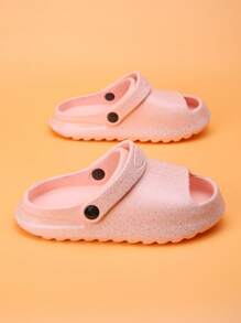 HOEASE Girls' Stylish Casual Garden Clogs, Summer EVA Soft Sole Comfortable Breathable Lightweight Beach Shoes, Slippers - Pink - View 4