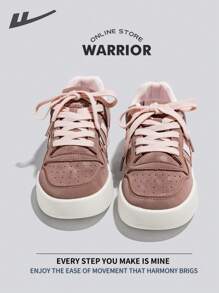 WARRIOR Zapatillas de skateboard para mujer Warrior, ligeras, cómodas, transpirables y de estilo modesto, casuales pero elegantes, aptas para todo el año, resistentes al desgaste y para uso diario, zapatillas de entrenamiento y running