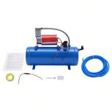 Rainaut 150 PSI Air Horn Compressor Tank Pump 6L Fit For Air Horn Car Train Truck Boat, 380(L)*140(W)*300(H)Mm - Blue - View 6