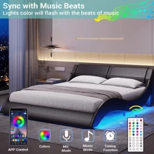 HBOWMDJIA 100ft LED Strip Lights For Bedroom, With Music Sync, APP Control And 44keys Romote,  Can Timing, Room, Home, Party Decoration For Led Strip Lights