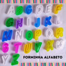 26 FORMINHA DE MODELAR LETRAS CORTADOR (ALFABETO COMPLETO)