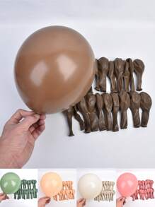 30 个 5/10 英寸绿色粉色咖啡棕色奶油米色气球乡村婚礼气球新娘送礼生日哑光空气氦气球洗礼 - as picture - 查看 3