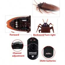Trick Electric Cockroach Pet RC Simulation Spider Robotic Remote Control Ant Toy Halloween Xmas Mini Gift For Adult Prank Insect - F - View 3