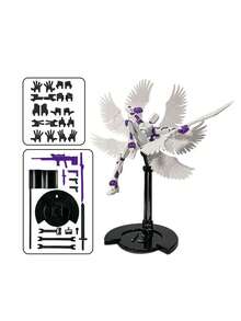 1pc Multi-Jointed Posable Angel Doll Figure With 8 Wings, Premium Edition - 8-Wing Angel With Stand + 15 Hand Gestures, Movable Joint 3D Printed Luck Angel Figure Doll, Collectible Mannequin Doll DIY Stress Relief - Multicolor - View 9